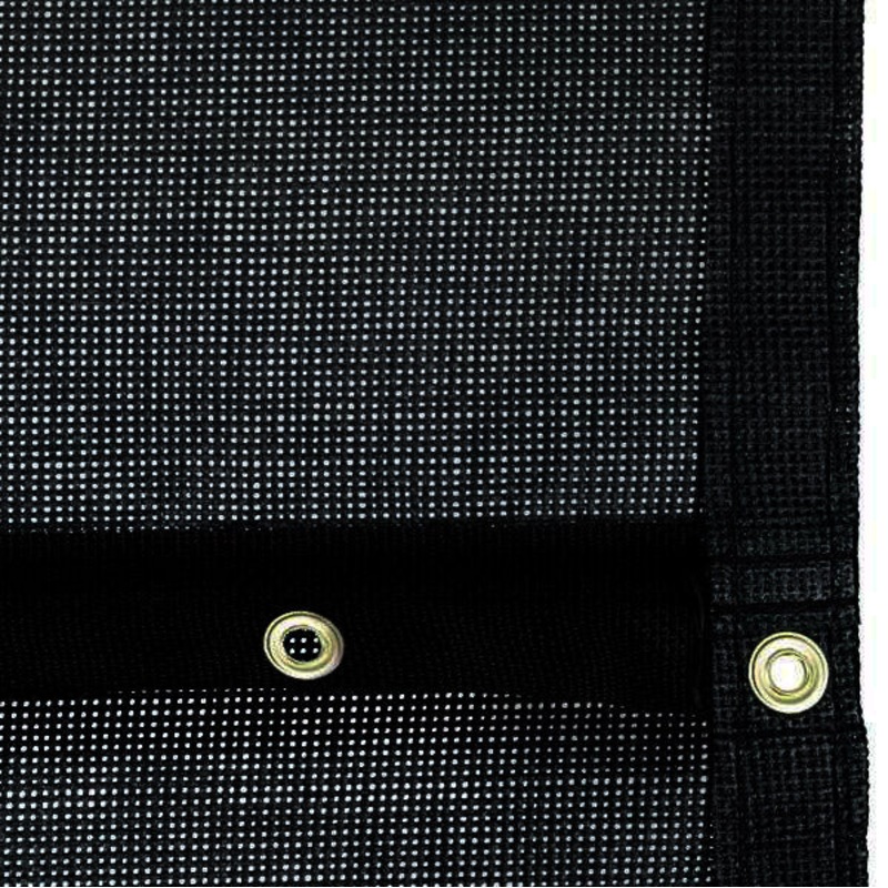 Premium PVC Windscreen – 6 Ft. Height, Per Linear Ft. (Black)