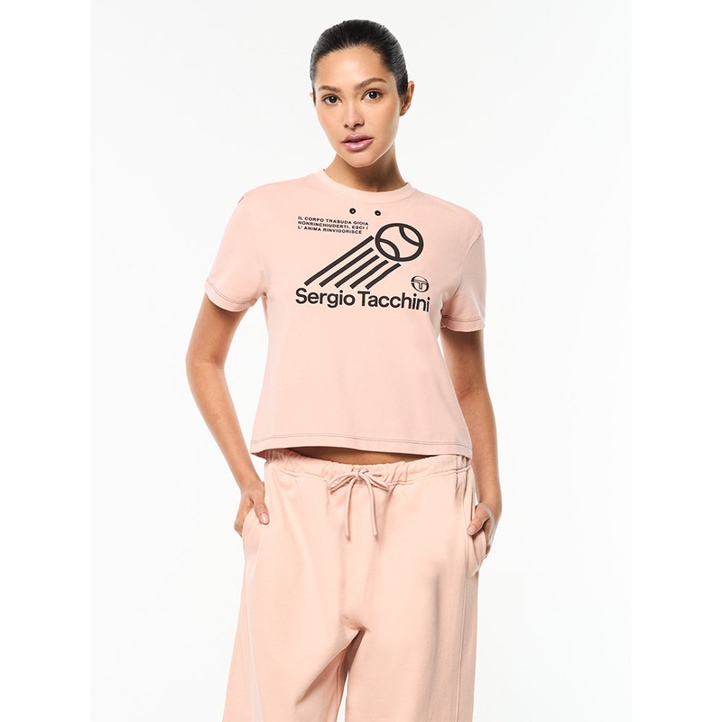 Sergio Tacchini Nera Boxy Tee – Evening Sand